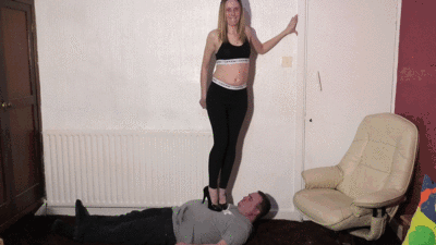 Danielle Tramples Her Slave In Different Shoes Part 2