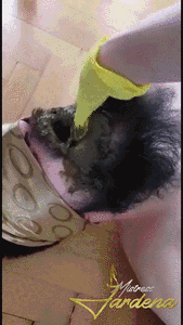 Extremelly hungry slave eat all