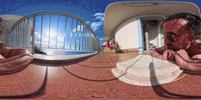 Brat Tramples a Sunbathing Perv - 360VR