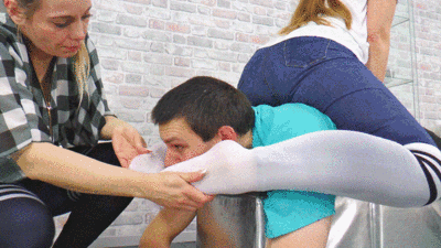 Queen Hanna and Lady Nora - Beatings and foot humiliation - small version