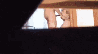 Slave husband peeping how I fuck my lover