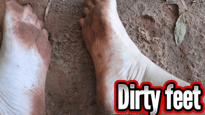 Dirty and sensual feet: Walking barefoot. Do you dare to see more?