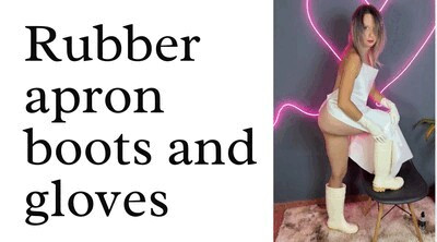 dressing rubber apron