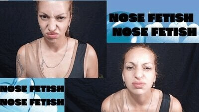 I wrinkle my nose and sniff my lip.