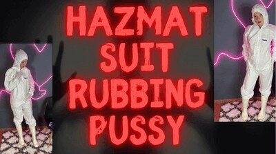 suit and gloves rubbing play