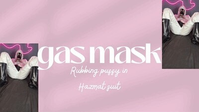 gas mask rubbing