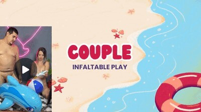couple play inflatables