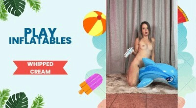 inflatable and whipped cream