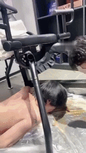 Cruel Goddess Orders 2 Slave Dogs to Lick Clean All the Shits on the Floor and Laughs at Them