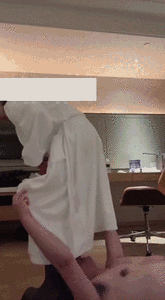 Sexy Bathrobe Mistress Pissed into the Puppys Mouth for Him to Drink Non Stop